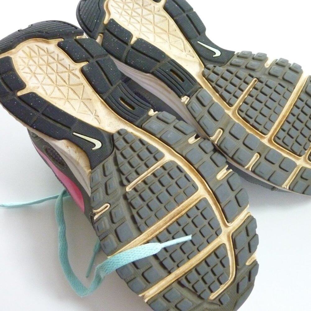 Nike Revolution Running Shoes Sneakers Size US 7.5 Gray Pink Blue - Picture 5 of 8